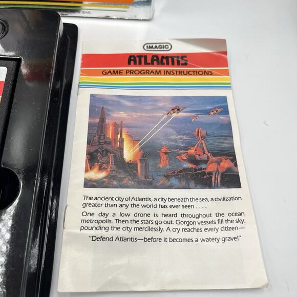 Atlantis (Atari 2600, Image 1982, IA3203) Complete In Box! Tested 100%! - Picture 5 of 11